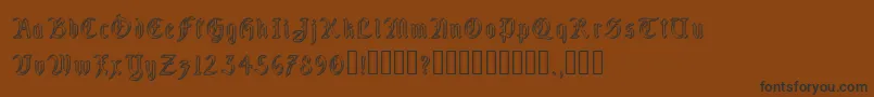 FairlandGroove Font – Black Fonts on Brown Background