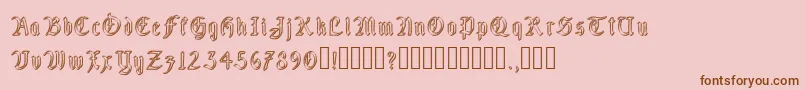 FairlandGroove Font – Brown Fonts on Pink Background