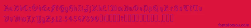 FairlandGroove Font – Purple Fonts on Red Background