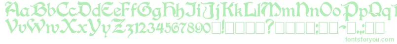 Boisterb Font – Green Fonts on White Background