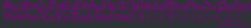 Boisterb Font – Purple Fonts on Black Background