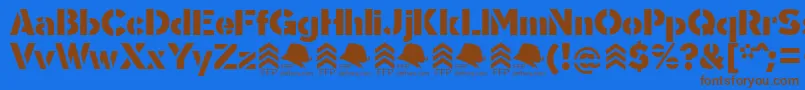 Подробнее о шрифте SgtGorilaDemoFfp Шрифт SgtGorilaDemoFfp – коричневые шрифты на синем фоне