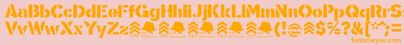 SgtGorilaDemoFfp Font – Orange Fonts on Pink Background