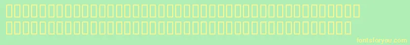 SerifBlack Font – Yellow Fonts on Green Background