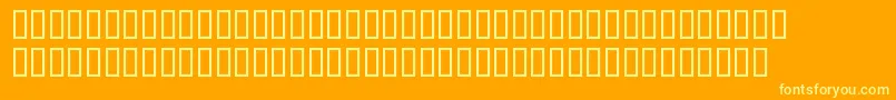 SerifBlack Font – Yellow Fonts on Orange Background