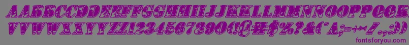 1stcav2i Font – Purple Fonts on Gray Background