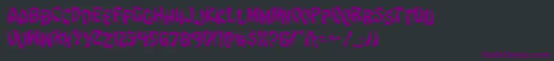 Eggrolljumble Font – Purple Fonts on Black Background