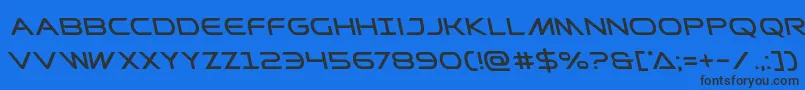 Prometheanleft Font – Black Fonts on Blue Background