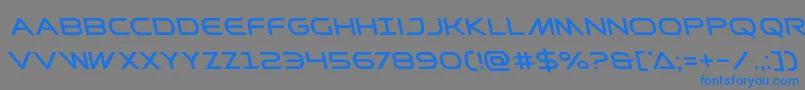 Prometheanleft Font – Blue Fonts on Gray Background