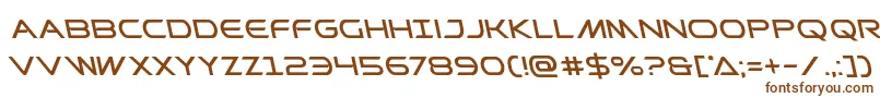 Prometheanleft Font – Brown Fonts on White Background