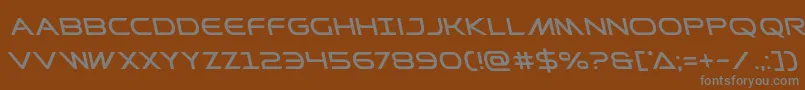 Шрифт Prometheanleft – серые шрифты на коричневом фоне