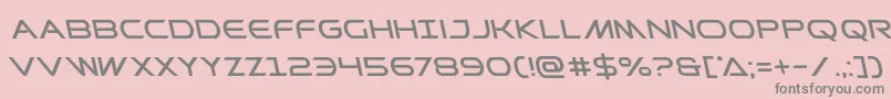 Prometheanleft Font – Gray Fonts on Pink Background
