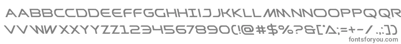 フォントPrometheanleft – 白い背景に灰色の文字