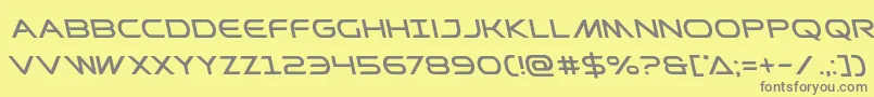 Prometheanleft Font – Gray Fonts on Yellow Background