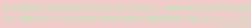 Prometheanleft Font – Green Fonts on Pink Background