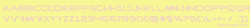 Prometheanleft Font – Pink Fonts on Yellow Background