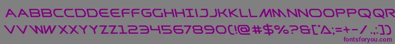 Prometheanleft Font – Purple Fonts on Gray Background