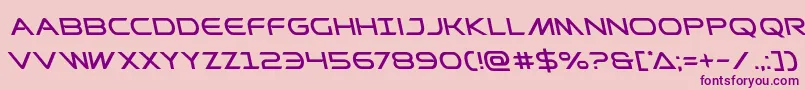 Prometheanleft Font – Purple Fonts on Pink Background