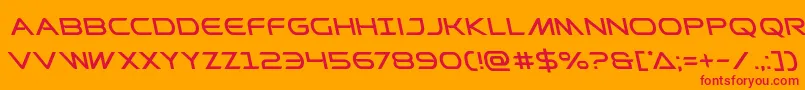 Prometheanleft Font – Red Fonts on Orange Background