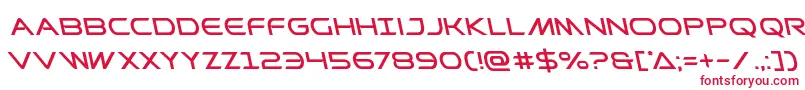 Prometheanleft Font – Red Fonts on White Background