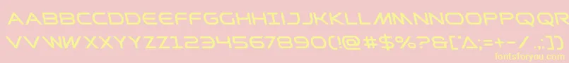 Prometheanleft Font – Yellow Fonts on Pink Background