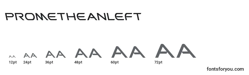 Prometheanleft Font Sizes