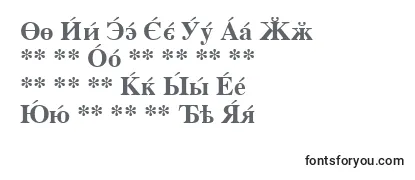 Überblick über die Schriftart CyrillicserifBold