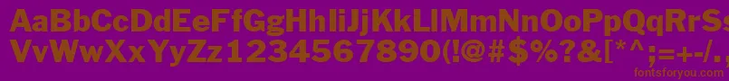 Jackroman Font – Brown Fonts on Purple Background