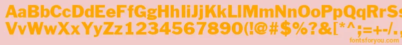 Jackroman Font – Orange Fonts on Pink Background