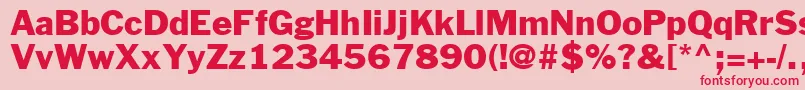 Jackroman Font – Red Fonts on Pink Background