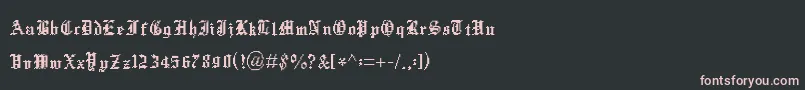 fuente Xentype – Fuentes Rosadas Sobre Fondo Negro