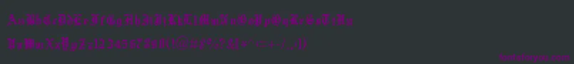 fuente Xentype – Fuentes Moradas Sobre Fondo Negro
