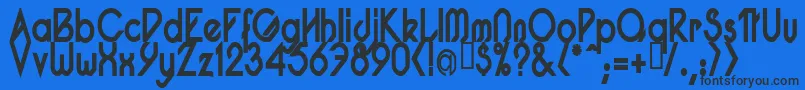 PacotillNarrowBod-fontti – mustat fontit sinisellä taustalla