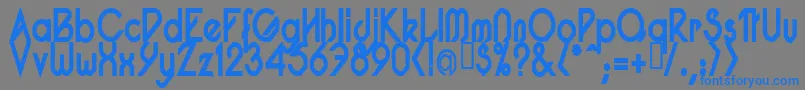 PacotillNarrowBod Font – Blue Fonts on Gray Background