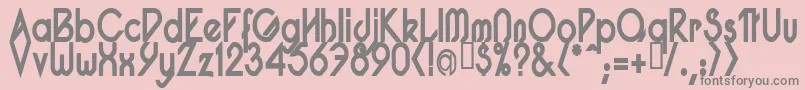 PacotillNarrowBod Font – Gray Fonts on Pink Background
