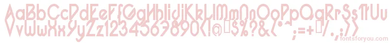 Шрифт PacotillNarrowBod – розовые шрифты