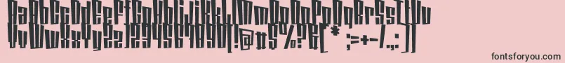 CoinLockerDatura Font – Black Fonts on Pink Background