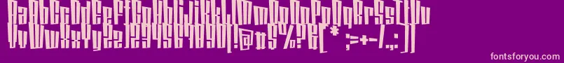 CoinLockerDatura Font – Pink Fonts on Purple Background