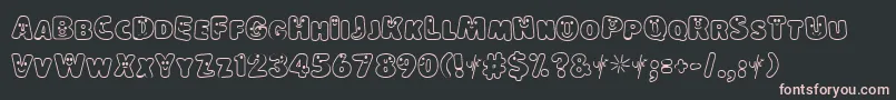 LokinderschriftHell Font – Pink Fonts on Black Background