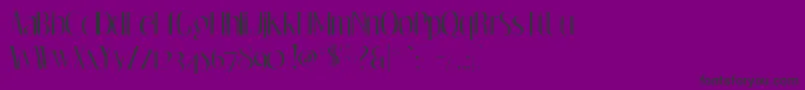 Dreamorphansgaunt Font – Black Fonts on Purple Background