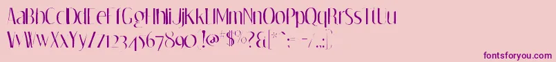 Dreamorphansgaunt Font – Purple Fonts on Pink Background