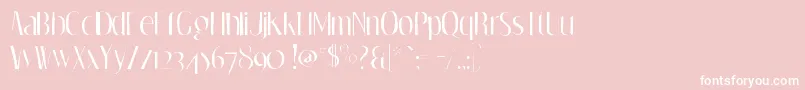 Dreamorphansgaunt Font – White Fonts on Pink Background