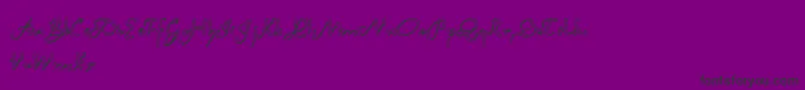 Garbage1 Font – Black Fonts on Purple Background