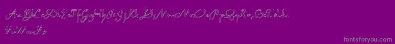 Garbage1 Font – Gray Fonts on Purple Background