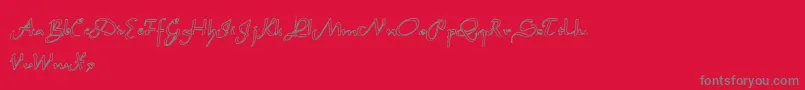Garbage1 Font – Gray Fonts on Red Background