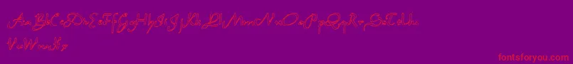 Garbage1 Font – Red Fonts on Purple Background