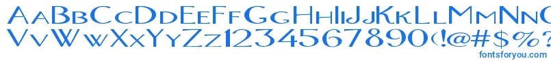 Шрифт OrlandoBold – синие шрифты на белом фоне