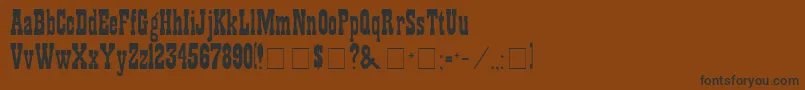 Police ShowguideNormal – polices noires sur fond brun