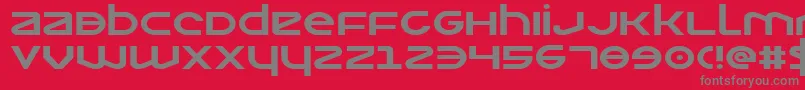 Opilioexp Font – Gray Fonts on Red Background
