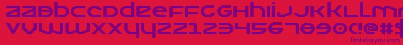 Opilioexp Font – Purple Fonts on Red Background